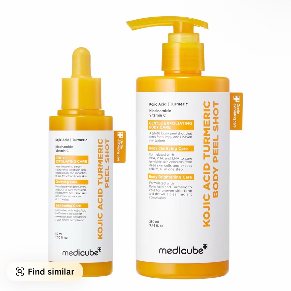 Medicube Kojic Acid Turmeric Body Peel Shot - Vibrant Yellow
